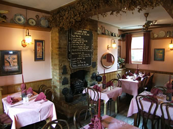 The Restaurant at The Prince of Wales Pub Oatlands Village Weybridge Surrey close to Walton-on-Thames Surrey